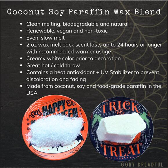 Plum Spooky Wax Melt Brittle: Plum Cinnamon Patchouli Leaf Cashmere Woods Scent - Picture 8 of 10